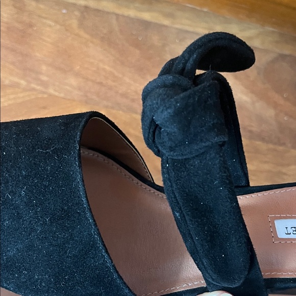 New Chelsea & Violet Black Suede Mules - Picture 7 of 13
